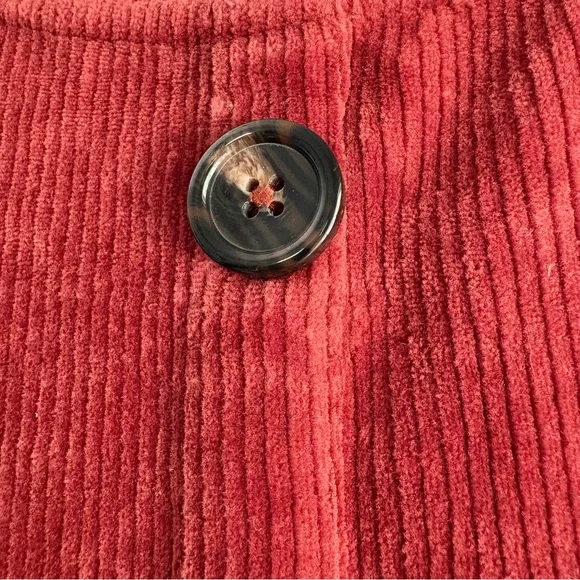 Soft Surroundings Rich Red Corduroy Top - Picture 3 of 7